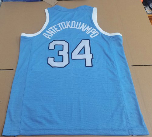 34 Antetokounmpo 2024 Greece Team jersey blue